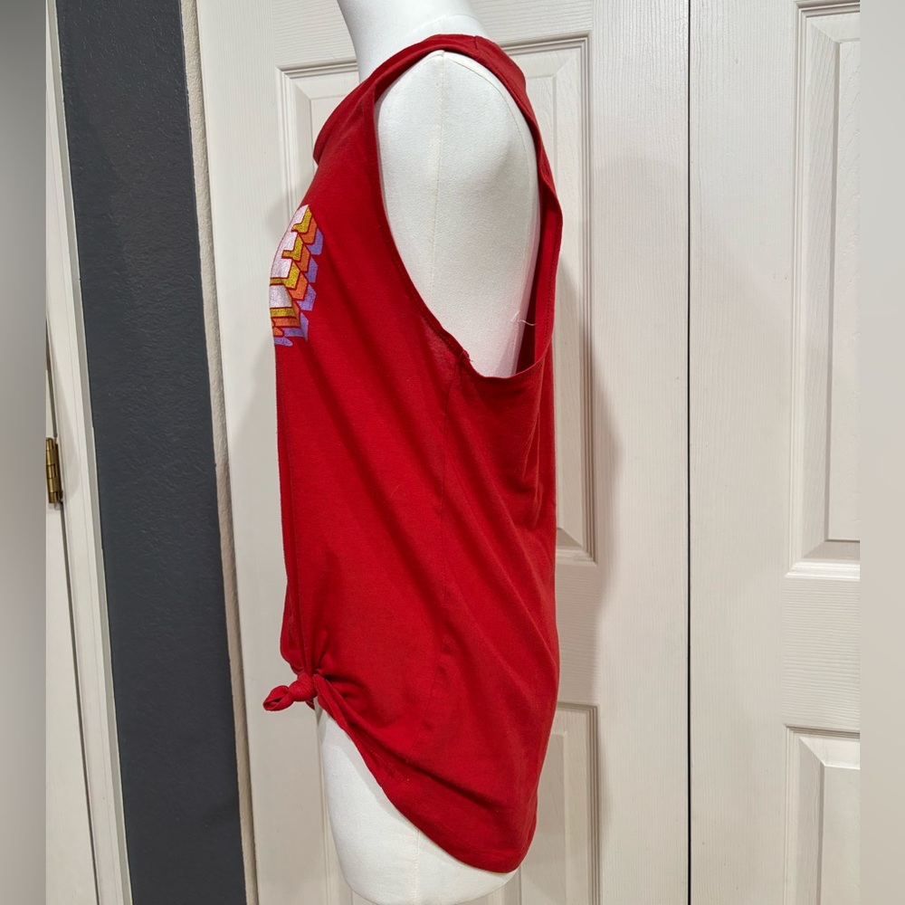 ⚡️BOWIE Red Graphic Sleeveless/Muscle Tank/T-shirt, screen print - Picture 5 of 11